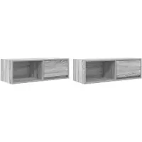 vidaXL Armoires TV 2 pcs. Gris Sonoma 80x31x25,5 cm Matériau dérivé du bois