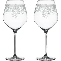 Spiegelau 4192260 ARABESQUE BURGUNDER SET/2, Couleur:Transparent
