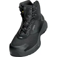 Uvex 1 x-craft pro, Unisexe, Adulte, Bottes de sécurité, Noir, FO, S1, Fermeture à lacets