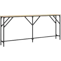 vidaXL Table console chêne sonoma 180x23x75 cm bois d'ingénierie