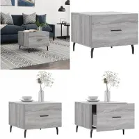 vidaXL Table basse Gris Sonoma 50x50x40 cm Bois composite - Table basse - Tables basses - Table d'appoint