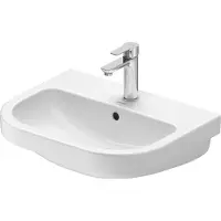 Duravit D-Code lavabo, avec trou pour robinetterie, avec trop-plein, 550x430x165mm, blanc brillant (550 mm)