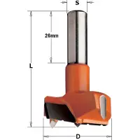 Cmt 317.350.11C Zylinderkopfbohrer mit Spanbrecher 35 mm, Schaft 10x26, rechts (35 millimètres)