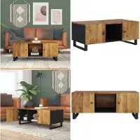 vidaXL Table basse 100x54x40 cm Mango massif & bois composite - Table basse - Tables basses - Table d'appoint - Table de salon