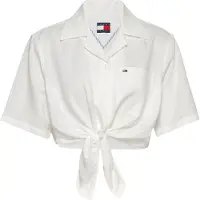 Tommy Hilfiger Dw0dw20286 Short Sleeve Shirt Blanc L Femme