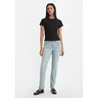 Levi's pour femme. 39250-0127 Jean droit classique (33/32), Bleu, Casuel, Coton, Denim
