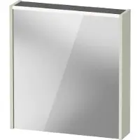 Duravit Armoire de toilette D-Code, prise type J (CH, LI), 1 porte avec charnières à gauche, champ lumineux LED en haut, 651x700mm, 5 W, DC7105LHHHH2000