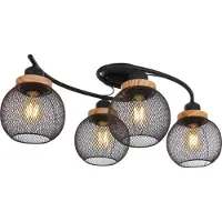 Globo Lighting Lampe de plafond Pablo Maille noire