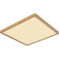 Globo Lighting Éclairage de plafond Sapana carré 29,4 cm d’or
