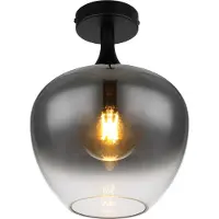 Globo Lighting Plafonnier noir Maxy simple Ø 24cm