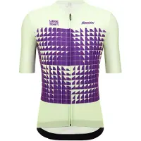 Santini Liege Bastogne Short Sleeve Jersey Violet M Homme