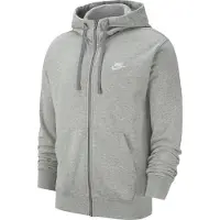 Nike Veste de survêtement 'Club' gris clair / blanc