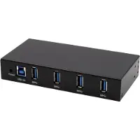 EXSYS EX-11234HMS Concentrateur d'interface USB 3.2 Gen 1 (3.1 Gen 1) Type-B 5000 Mbit/s Noir (EX-11234HMS)