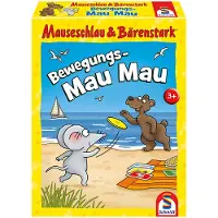 Schmidt Spiele 75058 Mauseschlau & Bärenstark, Bewegungs Mau, jeu de cartes pour enfants