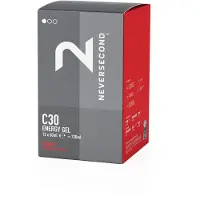 Neversecond C30 Energy Gels Box Berry 60ml 12 Units Argenté