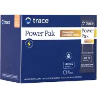 Trace Minerals Pak de puissance d'électrolyte Stamina, Ananas Coco - 30 paquets