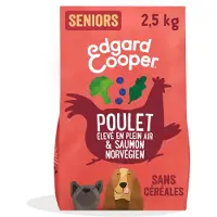 Edgard & Cooper Lot pour chien - Senior poulet, saumon sans céréales (2 x 2,5 kg)