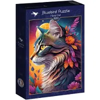 Bluebird Puzzle jeu de puzzle Floral Cat - 500 pièces jouet coloré