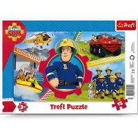 Trefl Puzzles encadrés 15 Fireman Sam's Day 31351