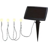 Star Trading Chaîne de jardin à Led solaire Globini