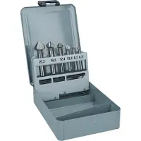 Bosch 2608597527 - Set 6 Pièces Fraise Coniques À Lamer 45; 63 Mm, 5-10 Mm, 6,3; 8,3; 10,4; 12,4; 16,5; 20,5 Mm