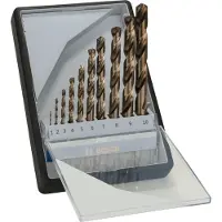 Bosch Accesorios Forets à métaux - - Robust Line - Set de 10 - HSS-Co - Pointe de perçage 135