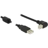 DeLOCK Kabel USB-A 2.0 ST > USB-B 2.0 ST gewinkelt 1,5m SW