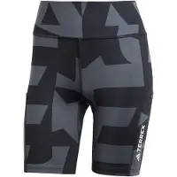 Adidas Pantalon outdoor 'Multi 8-Inch Tight Shorts' anthracite / gris foncé / blanc