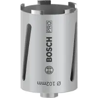 Bosch 2608587327 - Couronne de forage à sec diamantée G 1/2" 102 x 150 x 7 mm, 5 segments