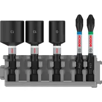 Bosch Impact Ph2/pz2 50 8/10/13 Screwdriver Bit Set Noir