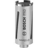 Bosch 2608587321 - Couronne de forage à sec diamantée G 1/2" 65 x 150 x 7 mm, 4 segments