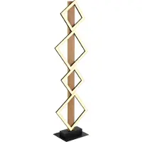 Globo Lighting Lampadaire métal noir mat, LED