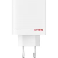 OnePlus Chargeur SuperVOOC 80 W avec 2 Ports + Câble USB-C