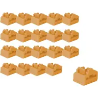Lindy RJ45 Port Schlösser Orange, 20 Stück