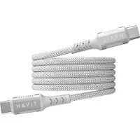 Havit CB6297 - Câble magnétique USB type C vers USB type C, 1m (blanc)