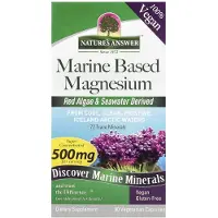 Natures Answer , Magnésium d'Origine Marine, 500 mg, 90 Gélules Végétariennes (250 mg par Gélule)