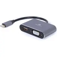 Gembird HD D-Sub (HD-15) | 19 broches HDMI typu A | Mskie | 24 broches USB-C | Sachet