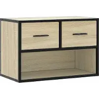 vidaXL Armoire TV Chêne Sonoma 60x31x39,5 cm Bois composite et métal
