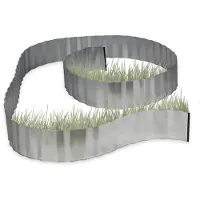 Relaxdays 10020710, clôture métallique, panneau, clôture de frontière, argent, 160 mm, 5000 mm