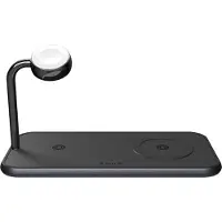 ZENS Dual+Watch Aluminium Chargeur magnétique sans fil noir (20 W), Chargeur sans fil, Noir