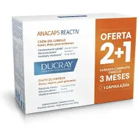 Ducray ANACAPS REACTIV 90 u – Complément alimentaire anti-chute cheveux réactive