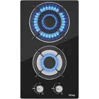 IsEasy Mgbg-312a 30 Cm Gas Hob 2 Burners Argenté