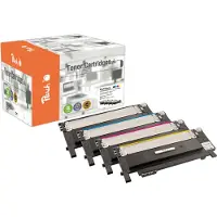 Peach Spar Pack Tonermodule kompatibel zu Samsung CLT-406S-series - Schwarz - Cyan - Magenta - Gelb - 4 Stück(e)