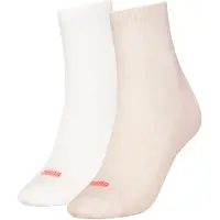 Puma Lot De 2 Paires De Chaussettes Basses De Sport C?ur Puma Femme, Oatmeal, 35-38