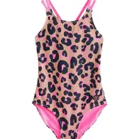 Next Maillot de bain camel / marine / pitaya / poudre