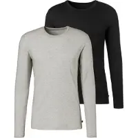 H.I.S. Maillot de corps gris / noir
