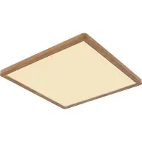 Globo Lighting Plafonnier plastique aspect bois, LED