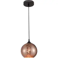 Lyora Suspension Blaze Verre en cuivre simple