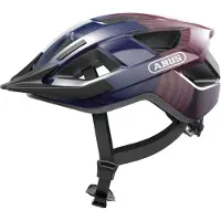 ABUS Casque VTT 38353 - ADURO 3.0 LED PURPLE WAVES S