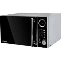 H.Koenig VIO9 Micro-ondes 900 W 1000W, 25 litres, minuterie jusqu'à 95 min, affichage LED, 5 niveaux de puissance de chauffe, mode gril et dégivrage, plastique, métal, acier